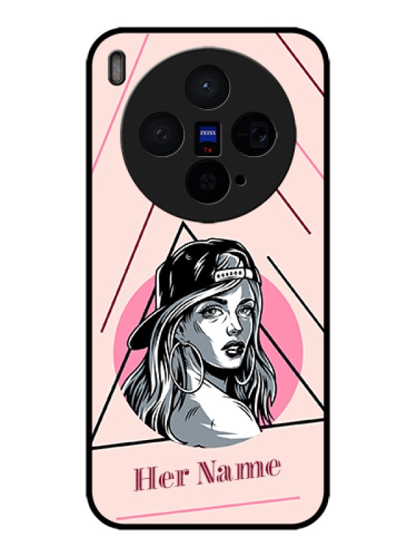 Custom Vivo X300 5G Custom Glass Phone Case - Rockstar Girl Design