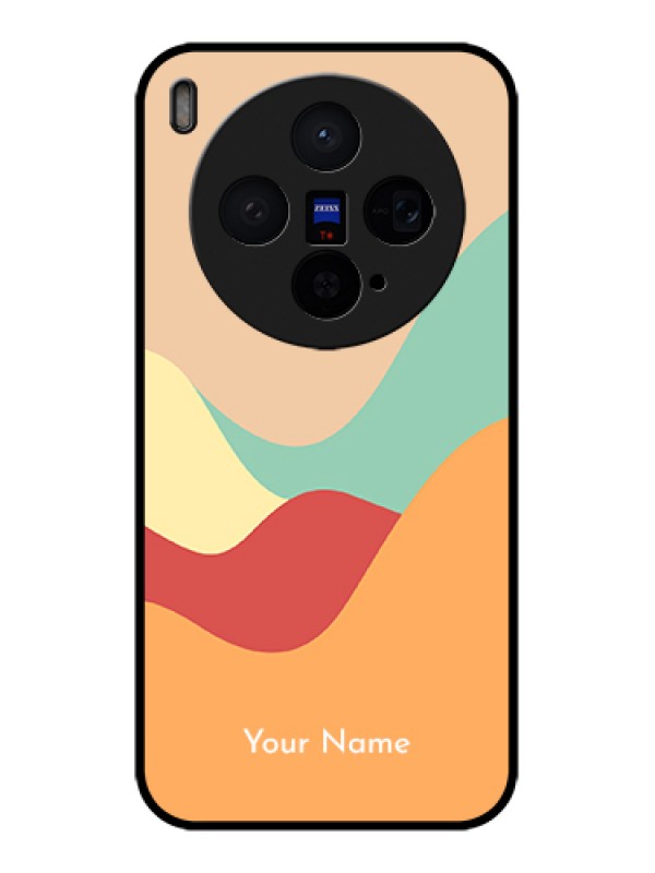Custom Vivo X300 5G Custom Glass Phone Case - Ocean Waves Multi - Colour Design