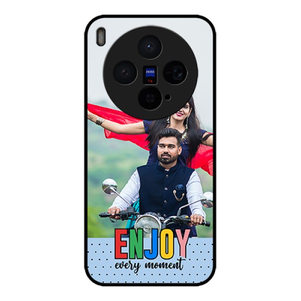 Vivo X300 5G Custom Glass Phone Case - Enjoy Every Moment Design