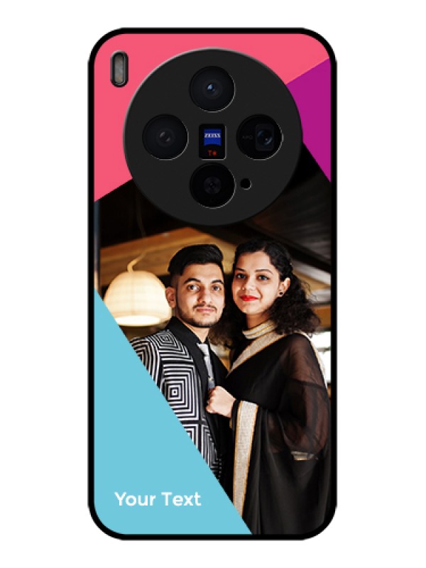 Custom Vivo X300 5G Custom Glass Phone Case - Stacked Triple Colour Design