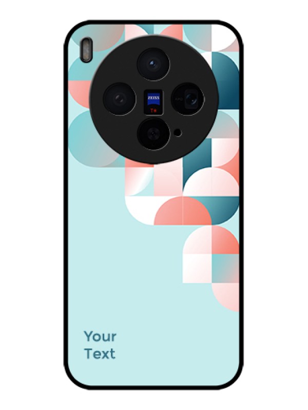 Custom Vivo X300 5G Custom Glass Phone Case - Stylish Semi - Circle Pattern Design