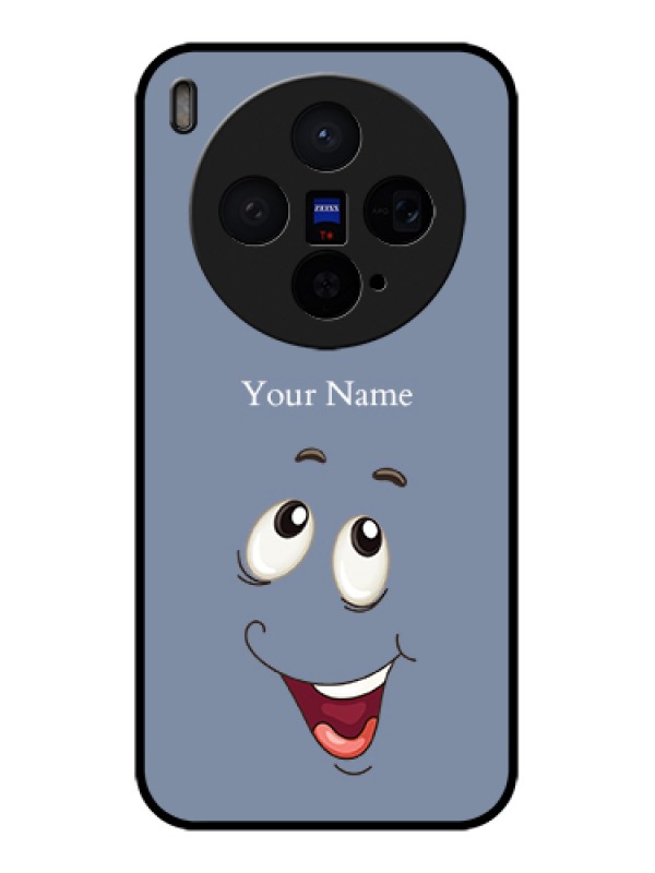Custom Vivo X300 5G Custom Glass Phone Case - Laughing Cartoon Face Design
