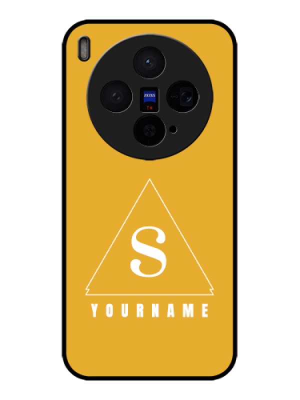Custom Vivo X300 5G Custom Glass Phone Case - Simple Triangle Design