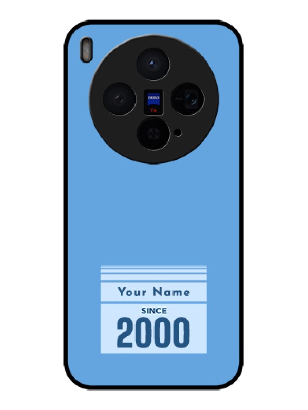 Custom Vivo X300 5G Custom Glass Phone Case - Custom Year Of Birth Design
