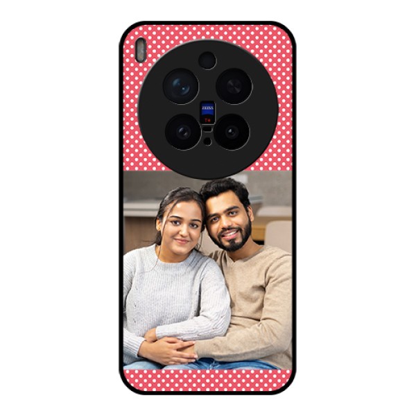 Vivo X300 Pro 5G Custom Glass Phone Case - White Dotted Design