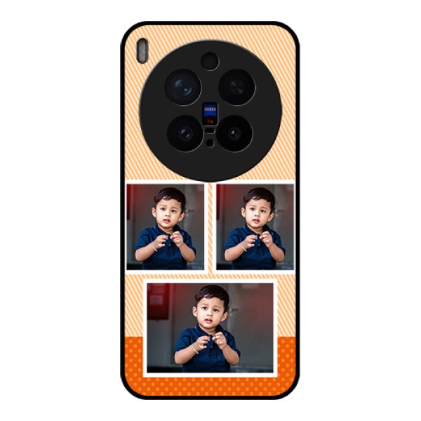 Vivo X300 Pro 5G Custom Glass Phone Case - Bulk Photos Upload Design