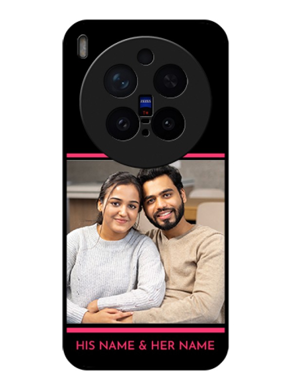 Custom Vivo X300 Pro 5G Custom Glass Phone Case - With Add Text Design