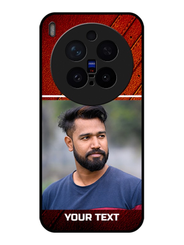 Custom Vivo X300 Pro 5G Custom Glass Phone Case - Leather Phone Case Design