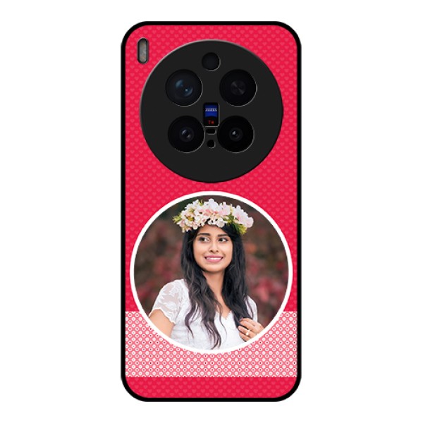 Vivo X300 Pro 5G Custom Glass Phone Case - Pink Color Pattern Design