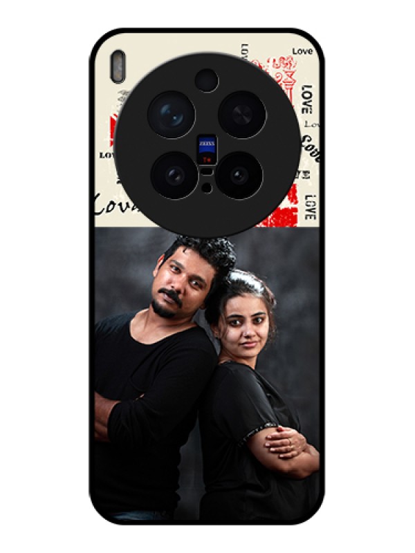 Custom Vivo X300 Pro 5G Custom Glass Phone Case - Trendy Love Design Case