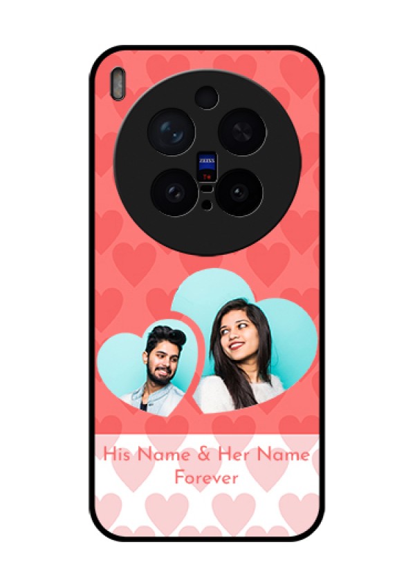 Vivo X300 Pro 5G Custom Glass Phone Case - Couple Pic Upload Design