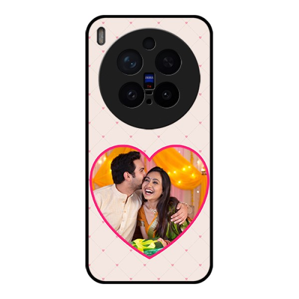 Vivo X300 Pro 5G Custom Glass Phone Case - Heart Shape Design