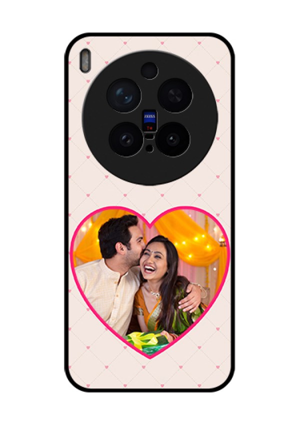 Vivo X300 Pro 5G Custom Glass Phone Case - Heart Shape Design