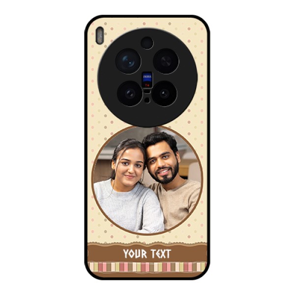 Vivo X300 Pro 5G Custom Glass Phone Case - Brown Dotted Mobile Case Design Vivo X300 Pro 5G Custom Glass Phone Case - Brown Dotted Mobile Case Design
