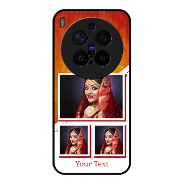 Vivo X300 Pro 5G Custom Glass Phone Case - Wedding Memories Design
