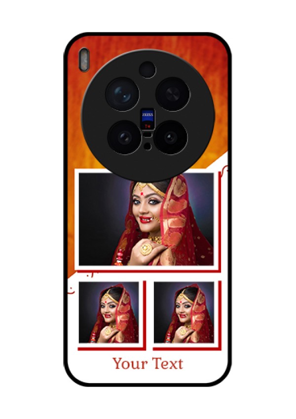 Vivo X300 Pro 5G Custom Glass Phone Case - Wedding Memories Design