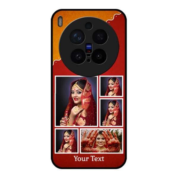 Vivo X300 Pro 5G Custom Glass Phone Case - Wedding Pic Upload Design
