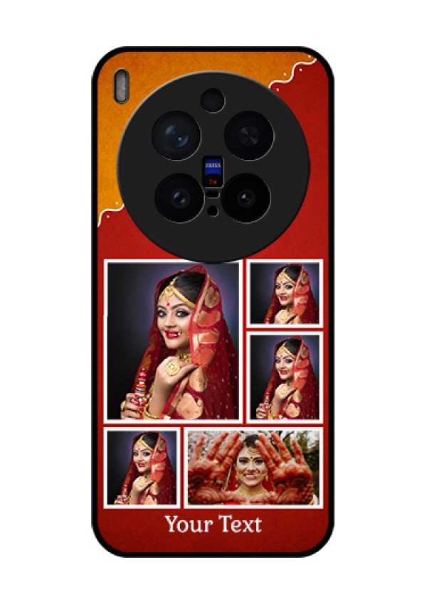 Vivo X300 Pro 5G Custom Glass Phone Case - Wedding Pic Upload Design