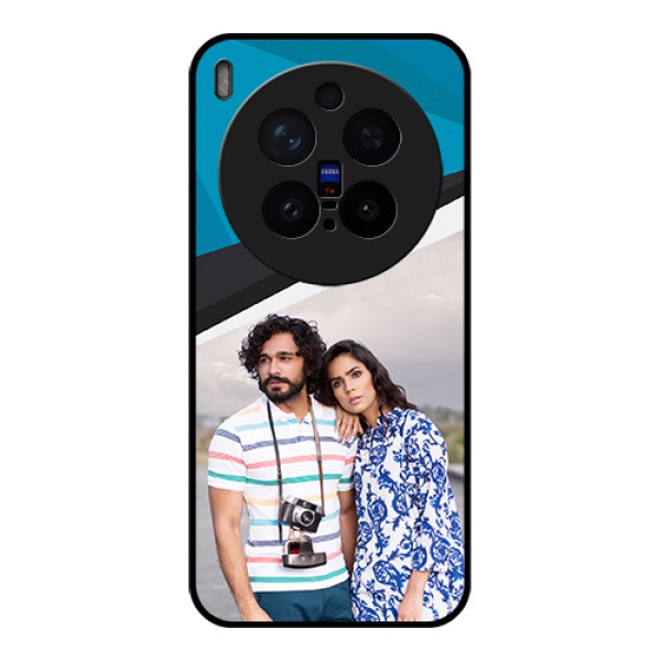 Vivo X300 Pro 5G Custom Glass Phone Case - Simple Pattern Photo Upload Design Vivo X300 Pro 5G Custom Glass Phone Case - Simple Pattern Photo Upload Design
