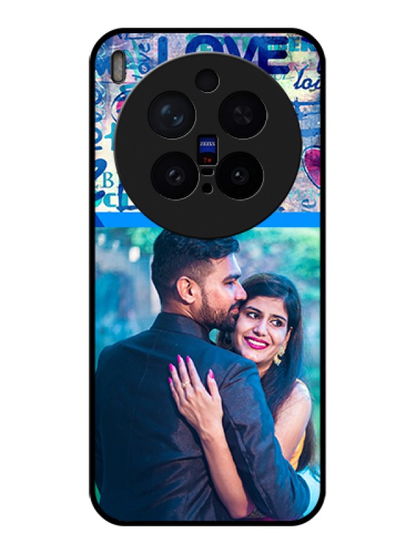 Custom Vivo X300 Pro 5G Custom Glass Phone Case - Colorful Love Design