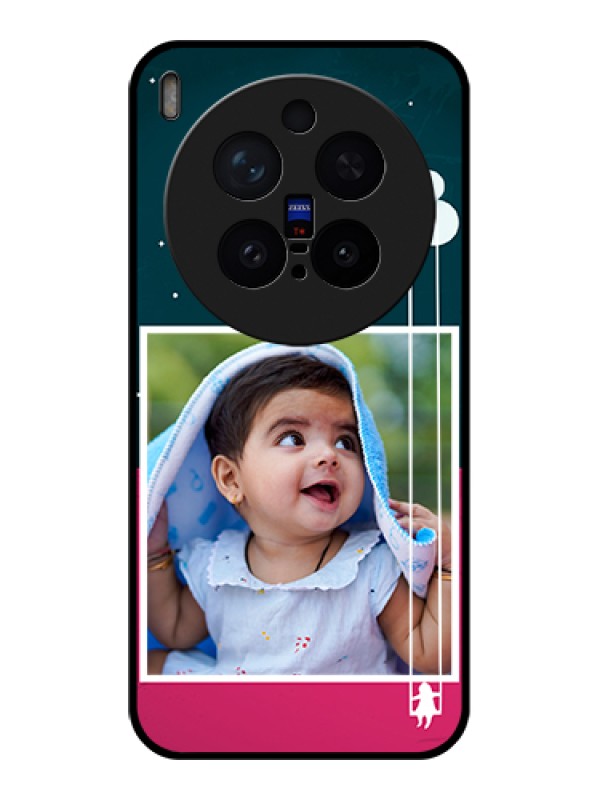 Custom Vivo X300 Pro 5G Custom Glass Phone Case - Cute Girl With Cloud Design