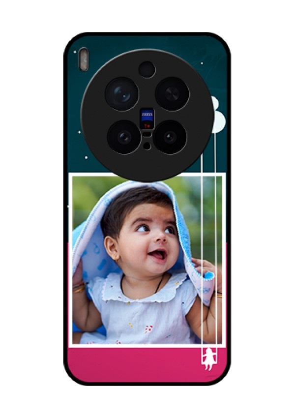 Vivo X300 Pro 5G Custom Glass Phone Case - Cute Girl With Cloud Design