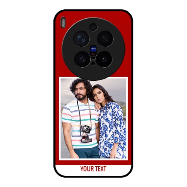 Vivo X300 Pro 5G Custom Glass Phone Case - Red Color Design
