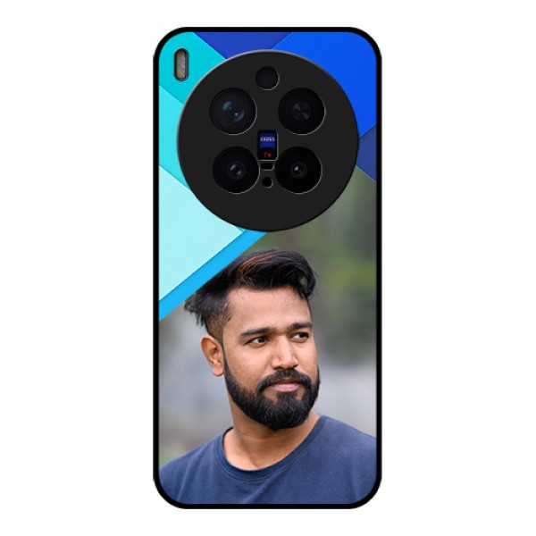 Vivo X300 Pro 5G Custom Glass Phone Case - Blue Pattern Design
