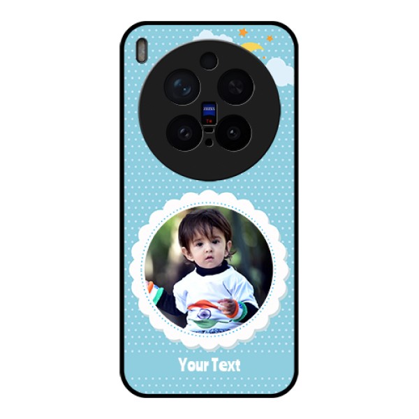Vivo X300 Pro 5G Custom Glass Phone Case - Violet Pattern Design