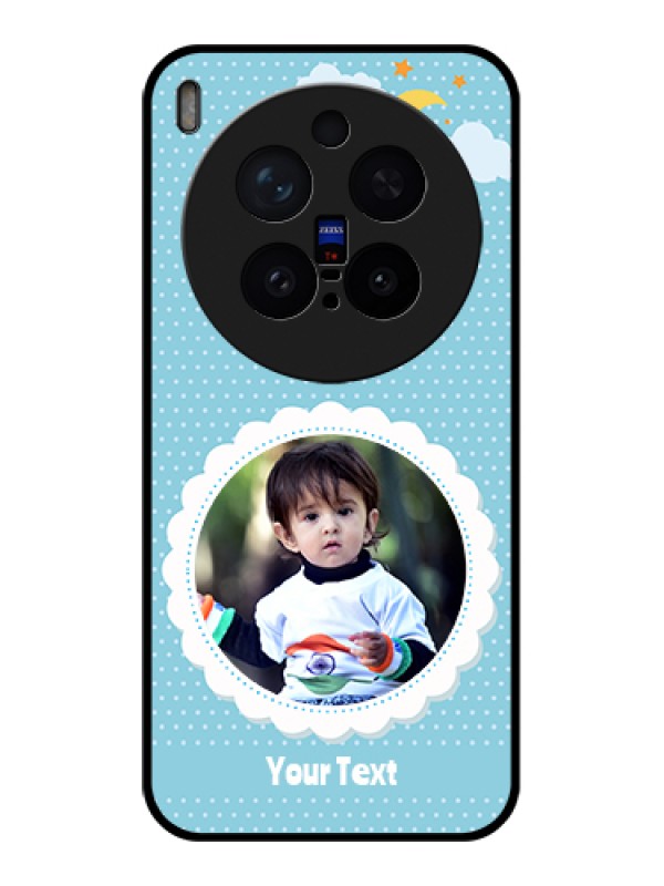 Custom Vivo X300 Pro 5G Custom Glass Phone Case - Violet Pattern Design