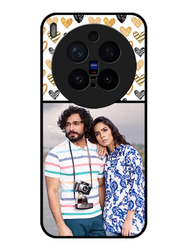 Custom Vivo X300 Pro 5G Custom Glass Phone Case - Love Symbol Design