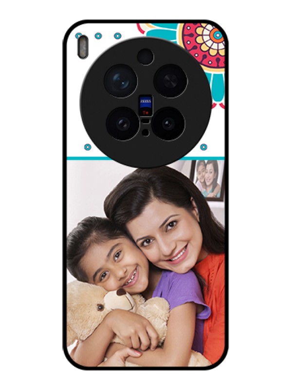 Custom Vivo X300 Pro 5G Custom Glass Phone Case - Flower Design