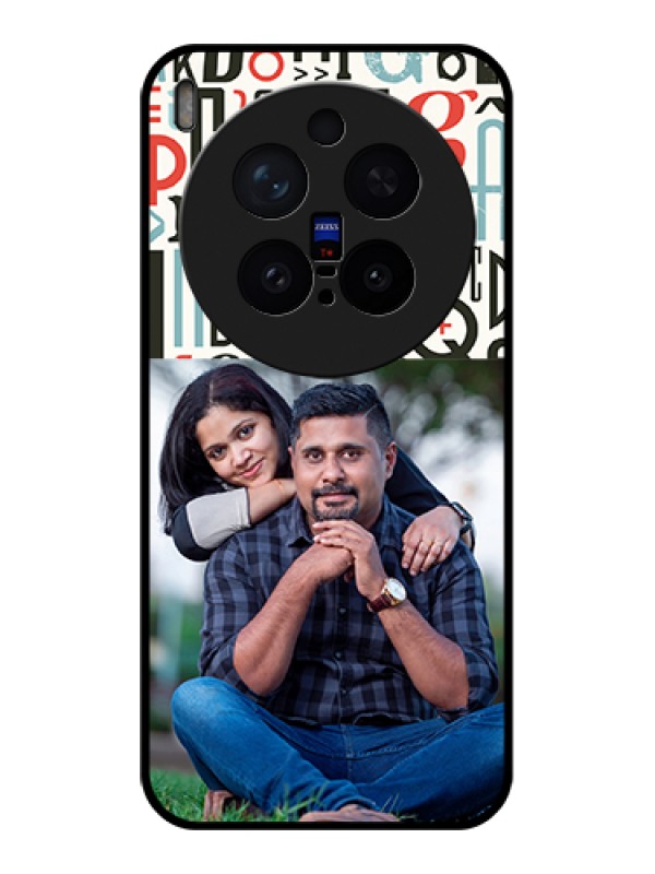 Custom Vivo X300 Pro 5G Custom Glass Phone Case - Alphabet Design