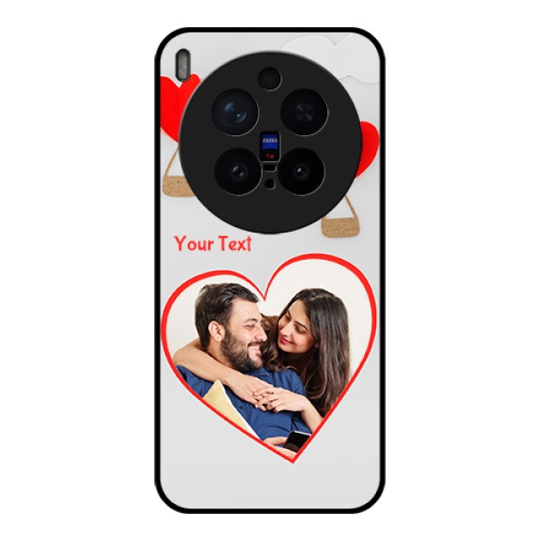 Vivo X300 Pro 5G Custom Glass Phone Case - Parachute Love Design