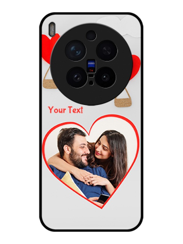 Custom Vivo X300 Pro 5G Custom Glass Phone Case - Parachute Love Design