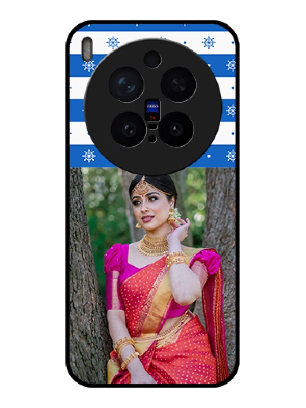 Custom Vivo X300 Pro 5G Custom Glass Phone Case - Snow Pattern Design