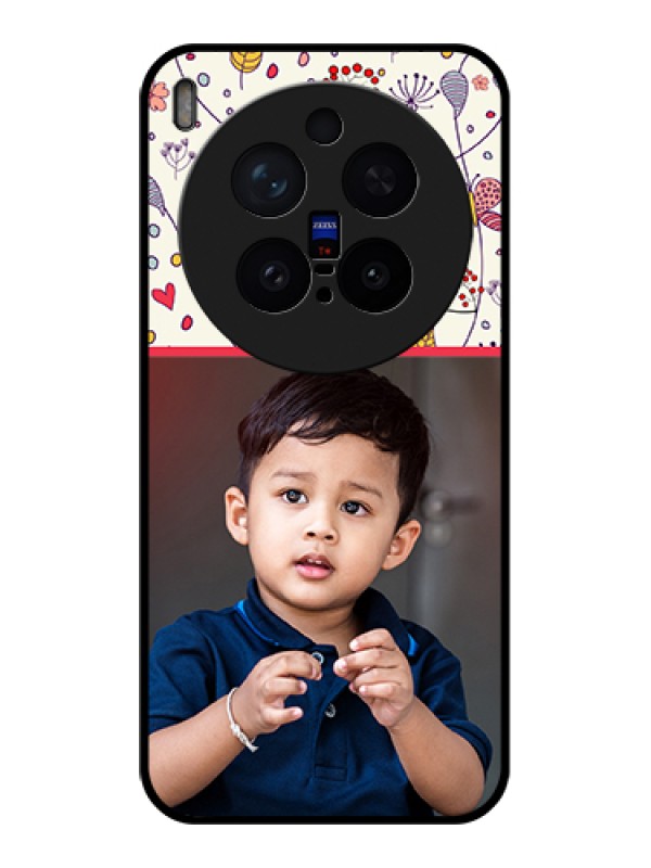 Custom Vivo X300 Pro 5G Custom Glass Phone Case - Premium Floral Design