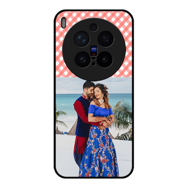 Vivo X300 Pro 5G Custom Glass Phone Case - Pink Pattern Design