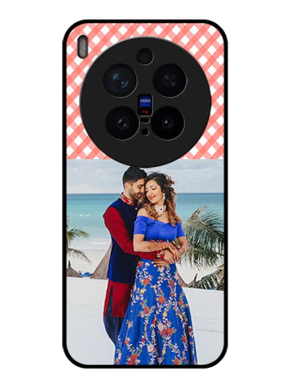 Custom Vivo X300 Pro 5G Custom Glass Phone Case - Pink Pattern Design