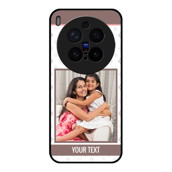 Vivo X300 Pro 5G Custom Glass Phone Case - Simple Diamond Design
