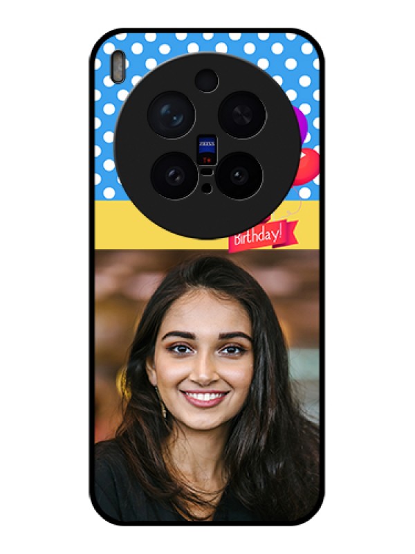 Custom Vivo X300 Pro 5G Custom Glass Phone Case - Happy Birthday Design