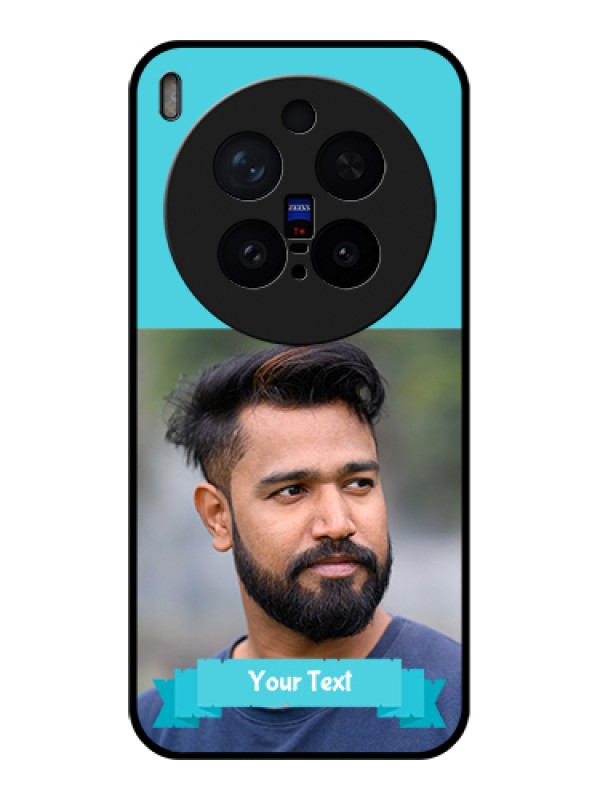 Custom Vivo X300 Pro 5G Custom Glass Phone Case - Blue Color Design