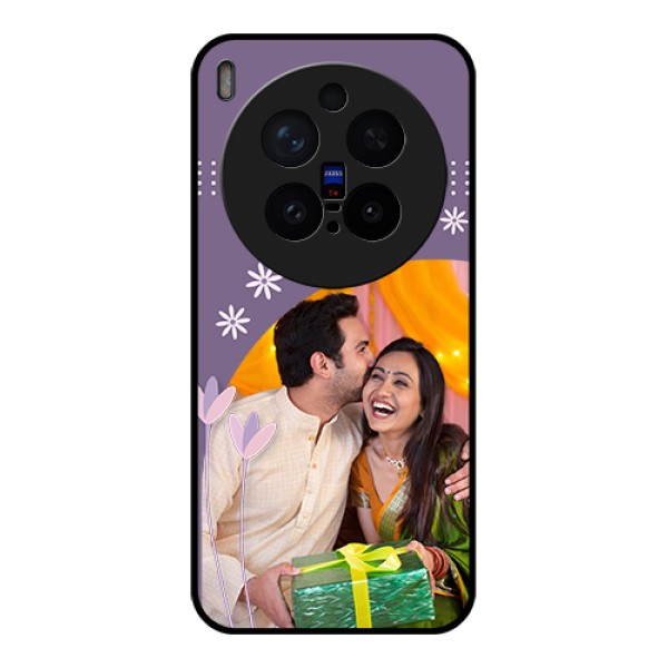 Vivo X300 Pro 5G Custom Glass Phone Case - Lavender Flowers Design