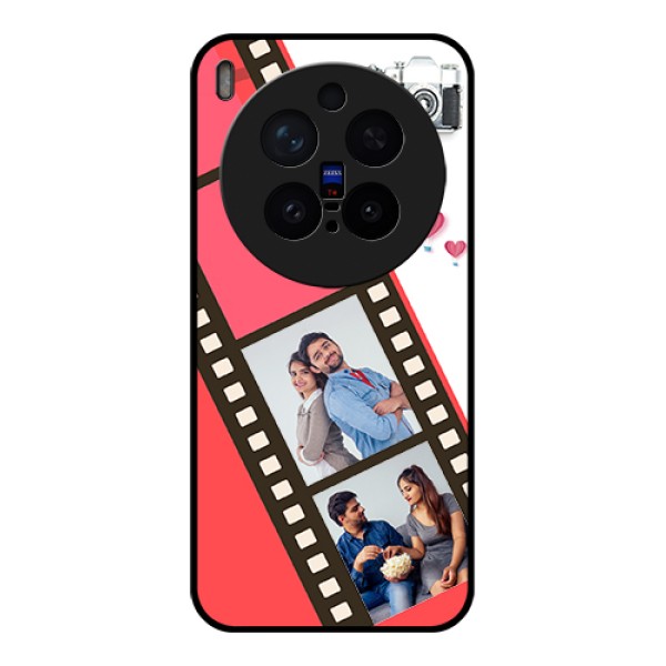 Vivo X300 Pro 5G Custom Glass Phone Case - 3 Image Holder With Film Reel Vivo X300 Pro 5G Custom Glass Phone Case - 3 Image Holder With Film Reel