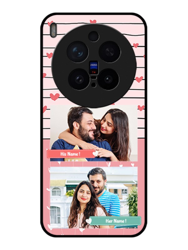 Custom Vivo X300 Pro 5G Custom Glass Phone Case - Photo With Heart Design