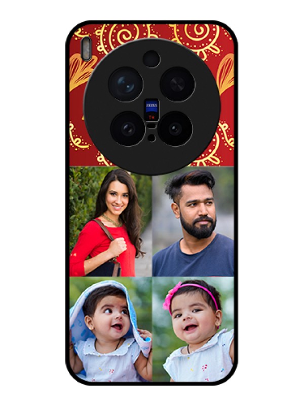 Custom Vivo X300 Pro 5G Custom Glass Phone Case - 4 Image Traditional Design