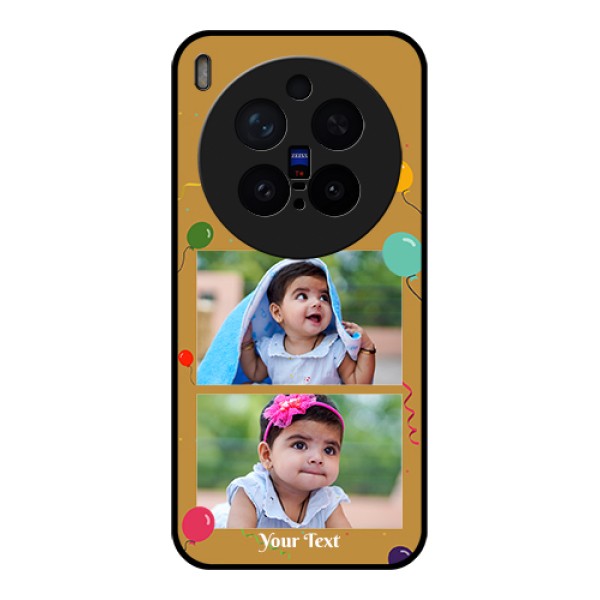 Vivo X300 Pro 5G Custom Glass Phone Case - Image Holder With Birthday Celebrations Design