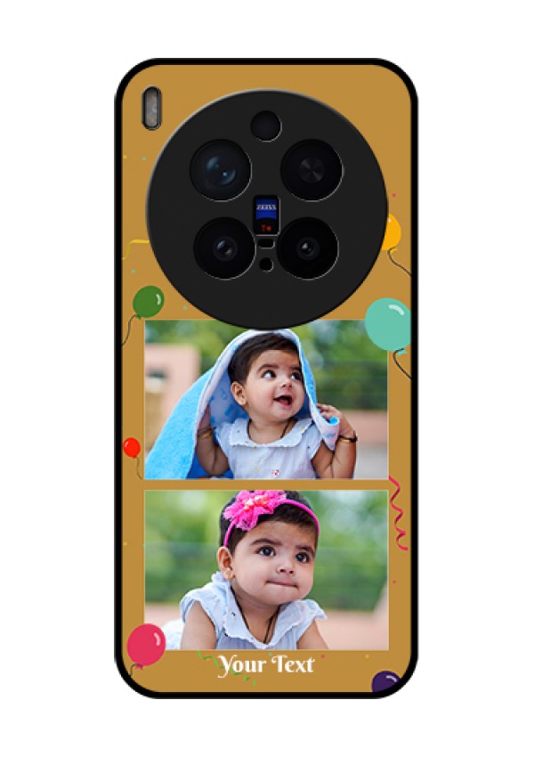Vivo X300 Pro 5G Custom Glass Phone Case - Image Holder With Birthday Celebrations Design