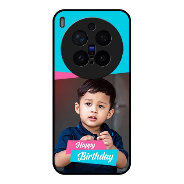 Vivo X300 Pro 5G Custom Glass Phone Case - Image Holder With 2 Color Design