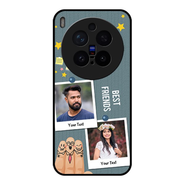 Vivo X300 Pro 5G Custom Glass Phone Case - Sticky Frames And Friendship Design Vivo X300 Pro 5G Custom Glass Phone Case - Sticky Frames And Friendship Design